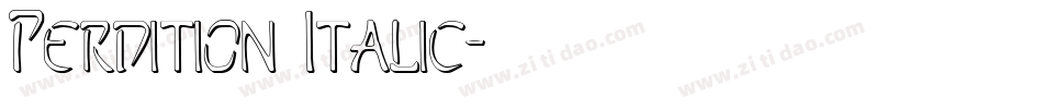 Perdition Italic字体转换